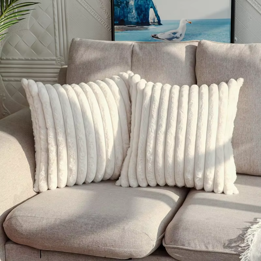 Plush Retro Decorative Cushion Cover 