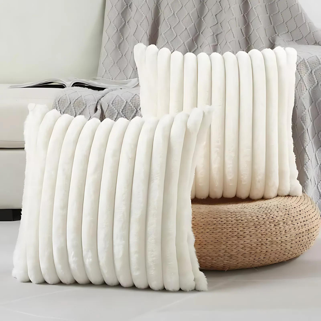 Plush Retro Decorative Cushion Cover 