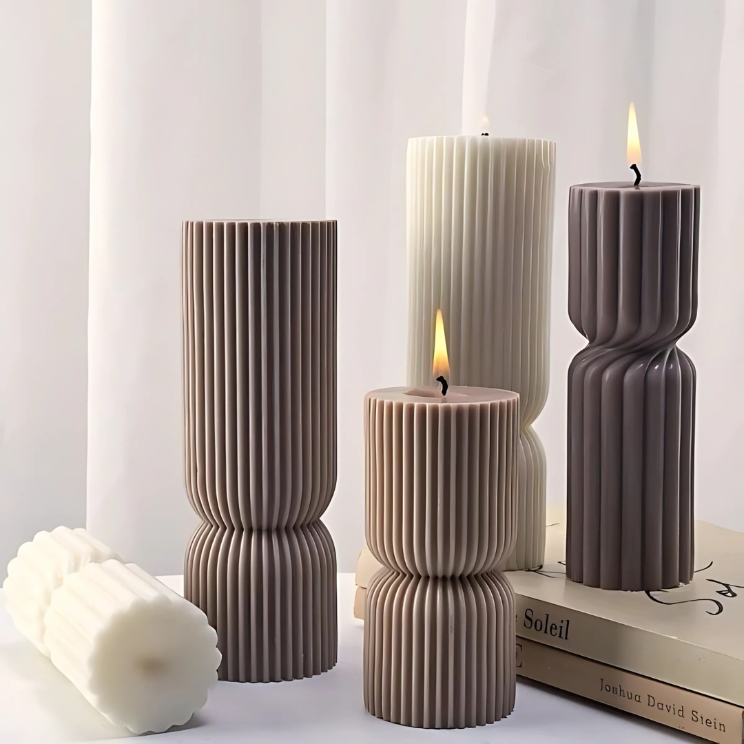 2 DIY Silikon Kerzenformen