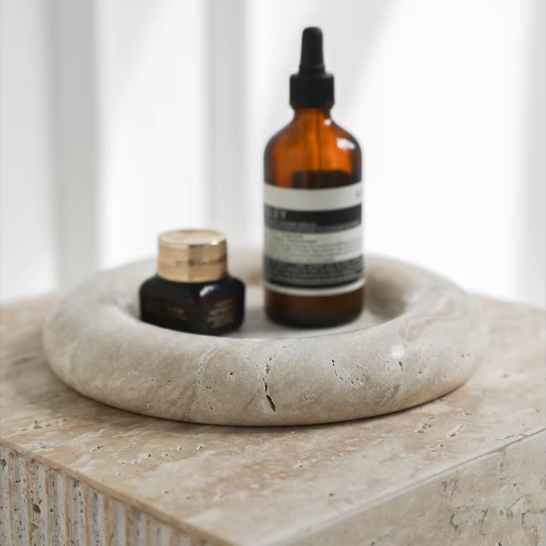 Retro Natural Marble Tray 