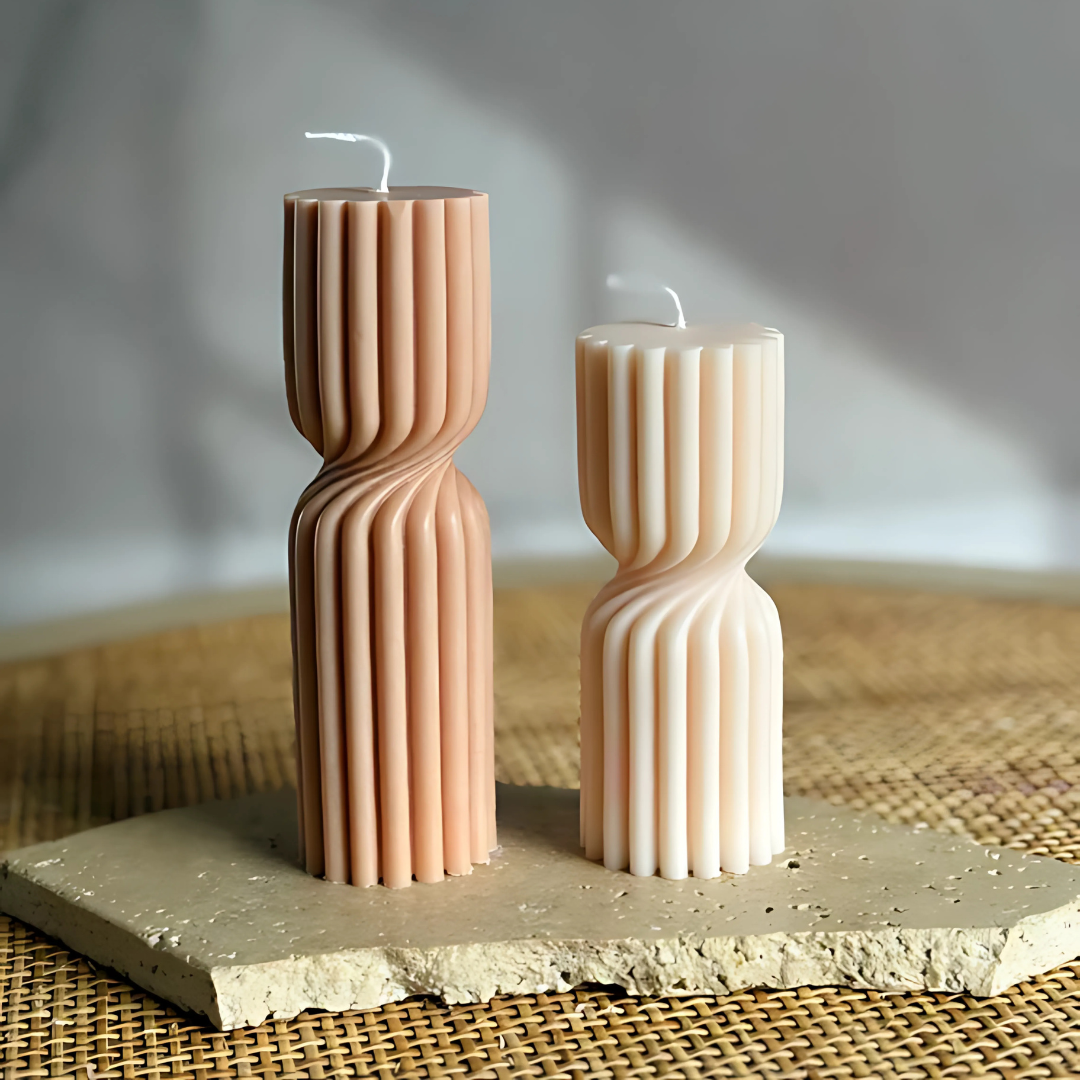 2 DIY Kerzen