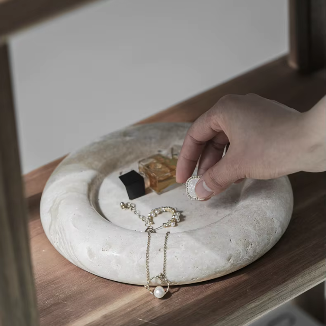 Retro Natural Marble Tray 