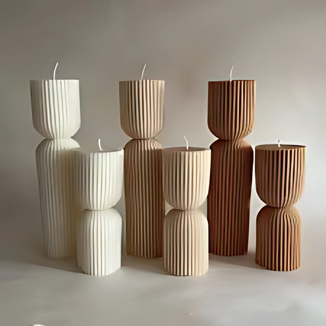 2 DIY Silikon Kerzenformen