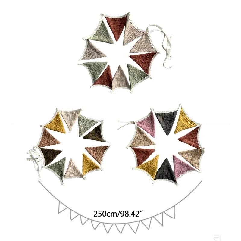Cotton Garland Bunting for Baby Room –