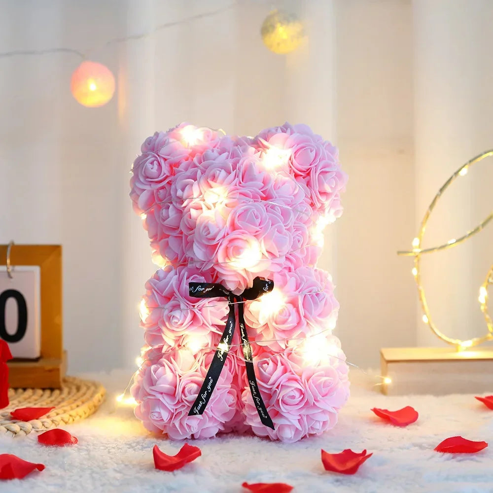 Künstlicher Rosen-Teddybär