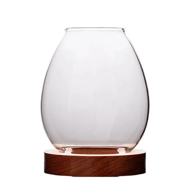 Table Decor Round Glass Candlestick