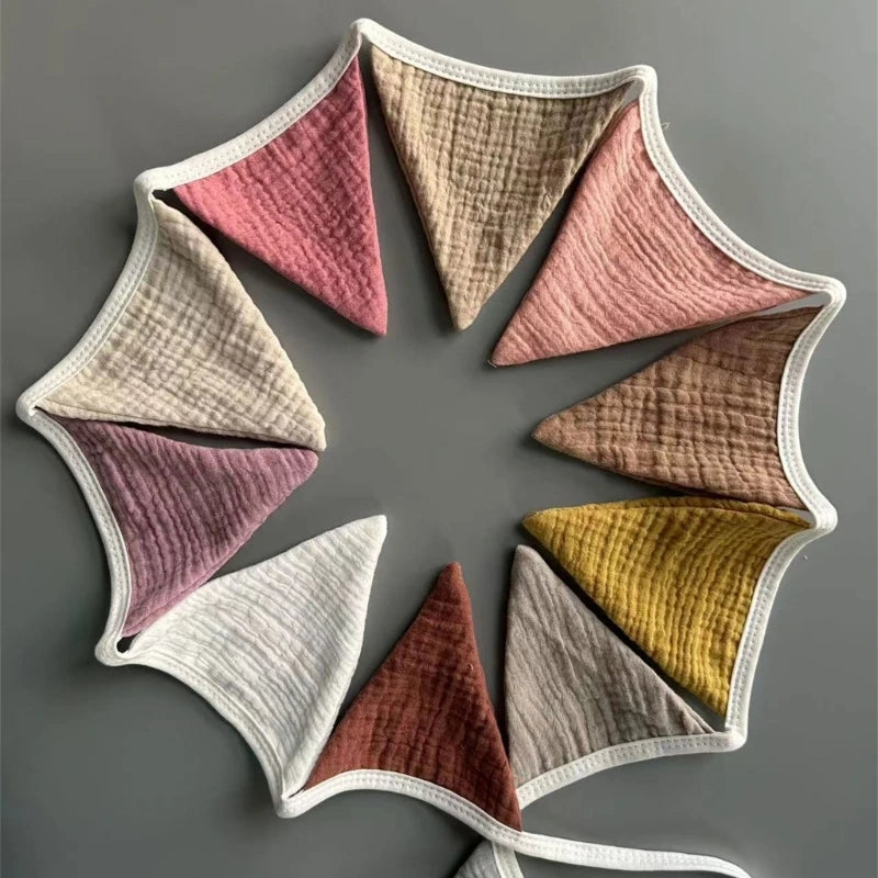 Cotton Garland Bunting for Baby Room –