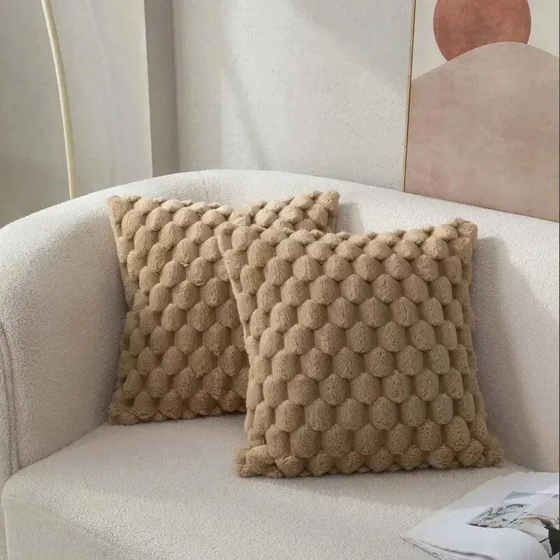 3D Soft Plush Cushion Cover