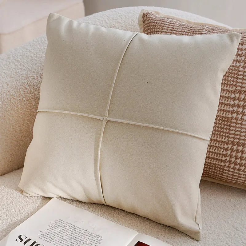 Retro Style Brown French Cushion Cover