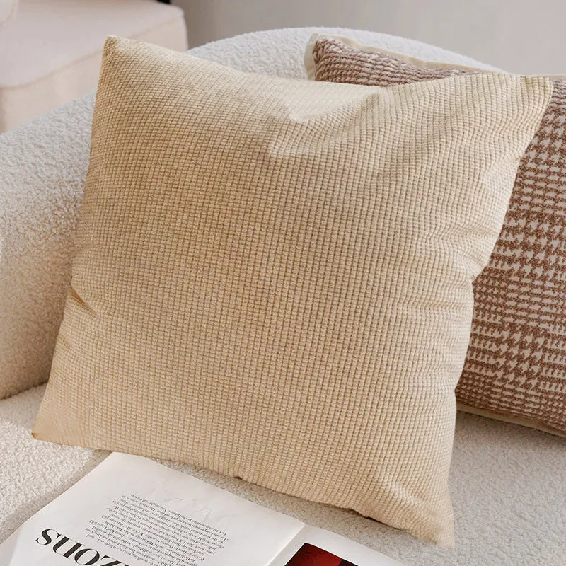 Retro Style Brown French Cushion Cover