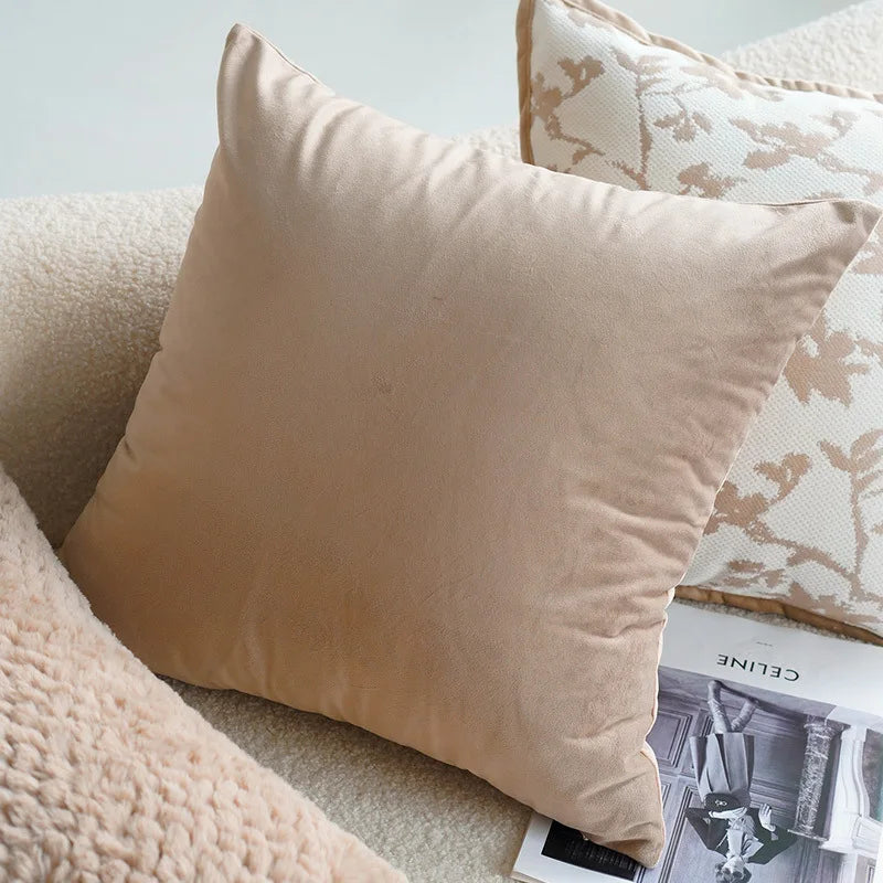 Retro Style Brown French Cushion Cover