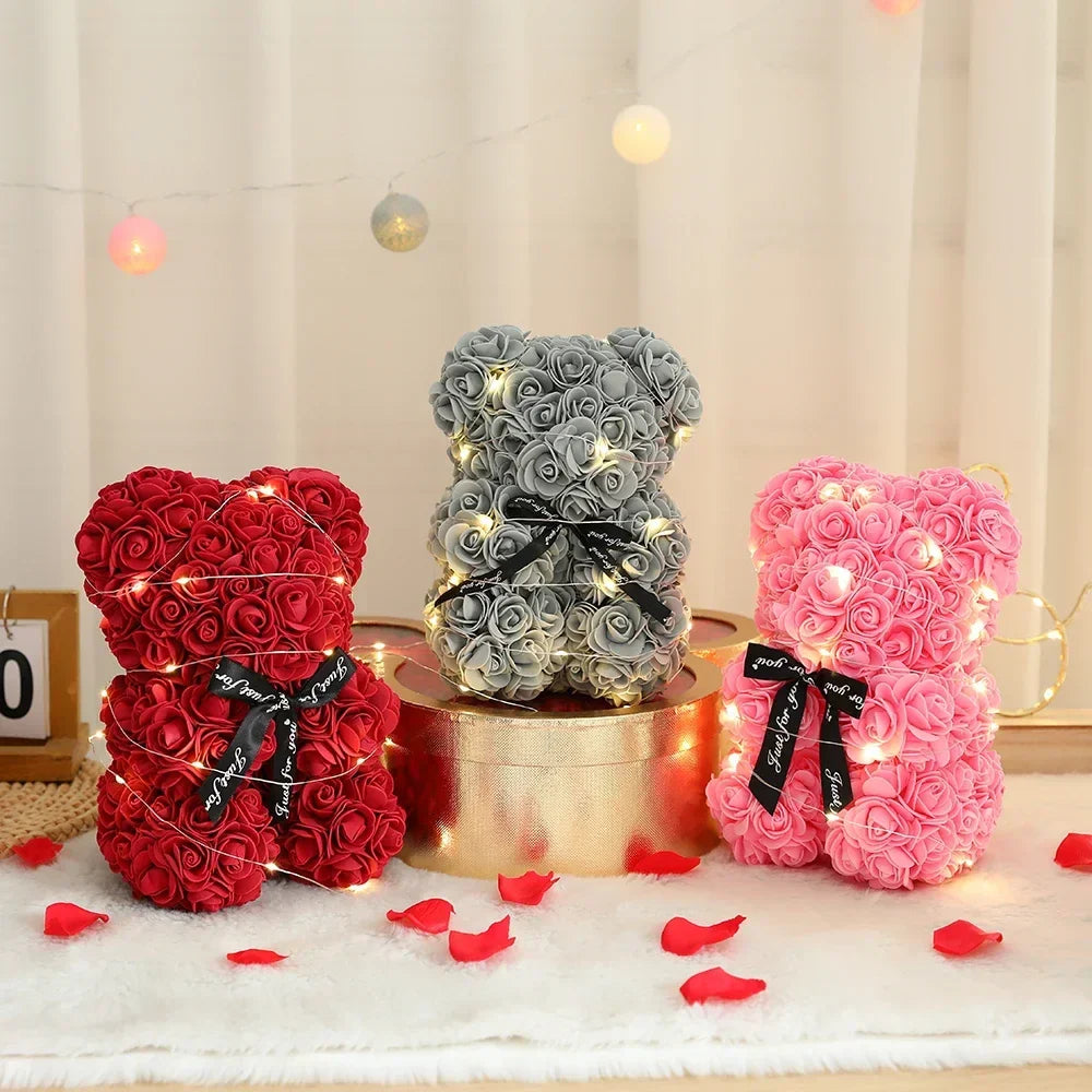 Künstlicher Rosen-Teddybär
