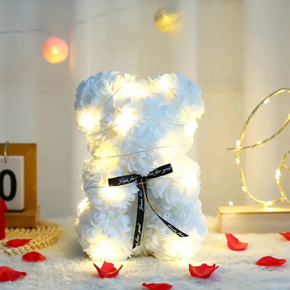 Künstlicher Rosen-Teddybär