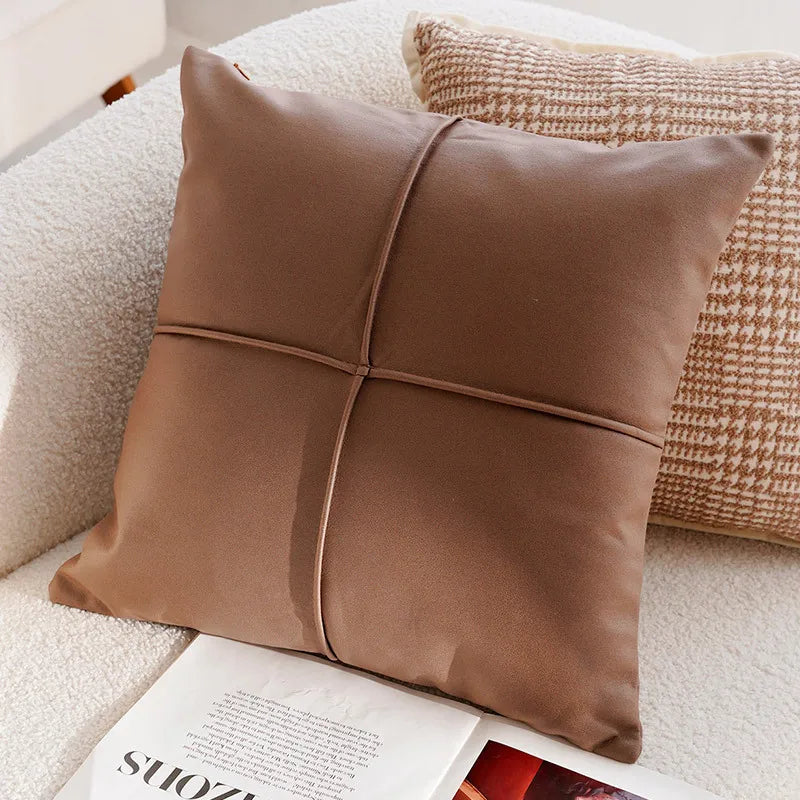 Retro Style Brown French Cushion Cover