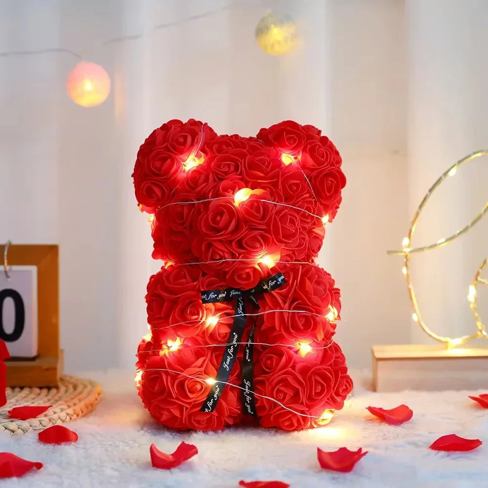 Künstlicher Rosen-Teddybär