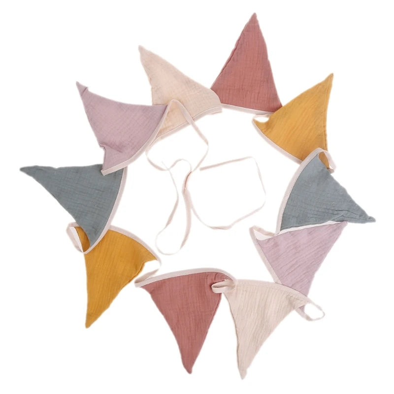 Cotton Garland Bunting for Baby Room –