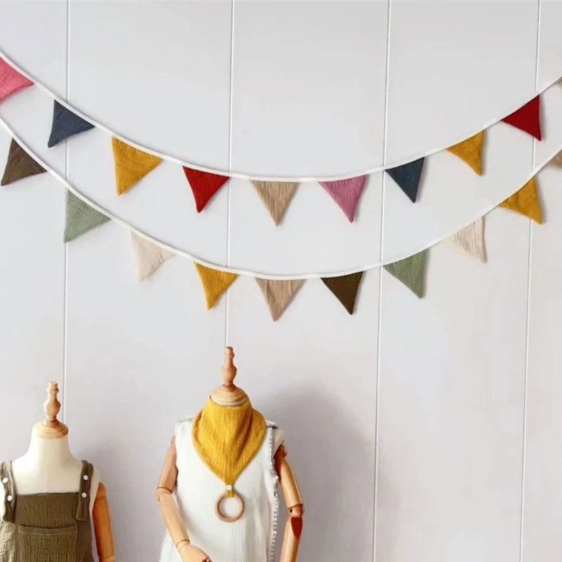 Cotton Garland Bunting for Baby Room –