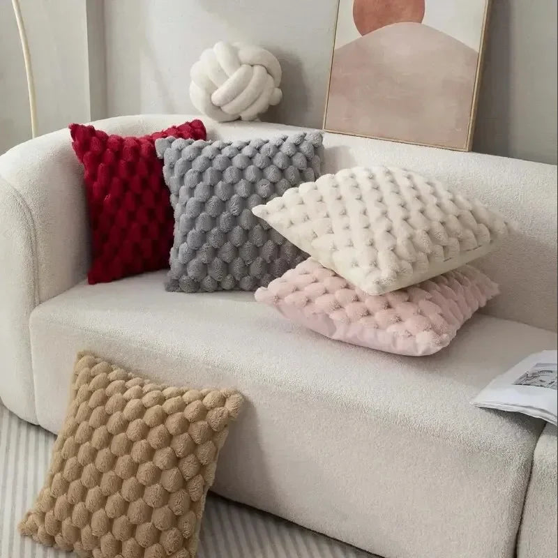 3D Soft Plush Cushion Cover