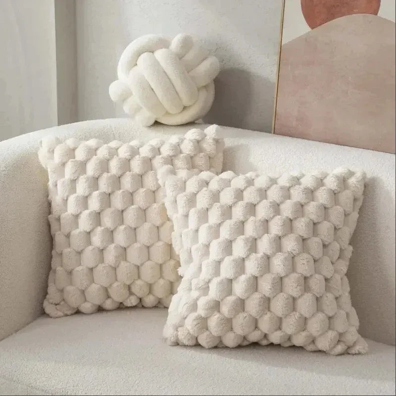 3D Soft Plush Cushion Cover