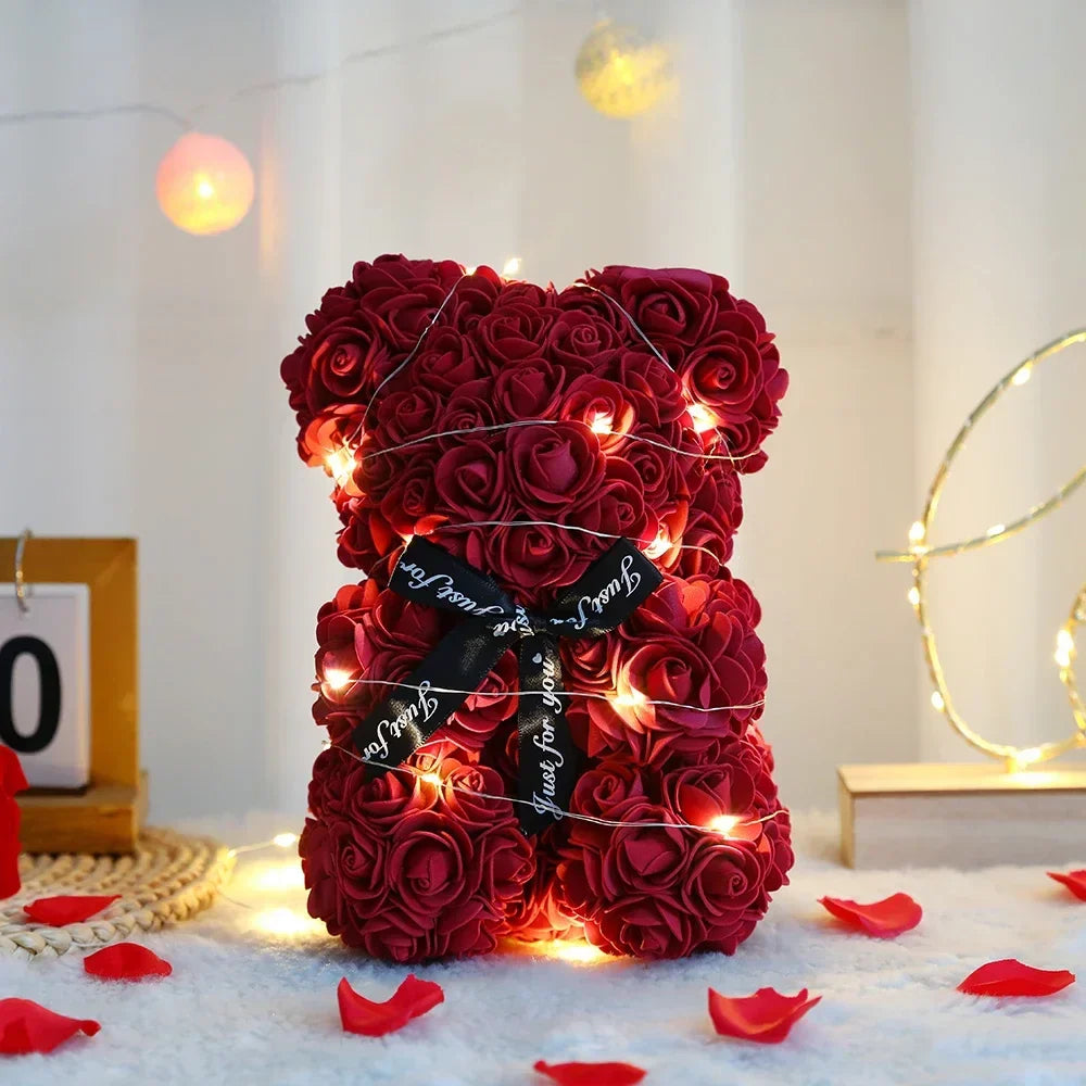 Künstlicher Rosen-Teddybär