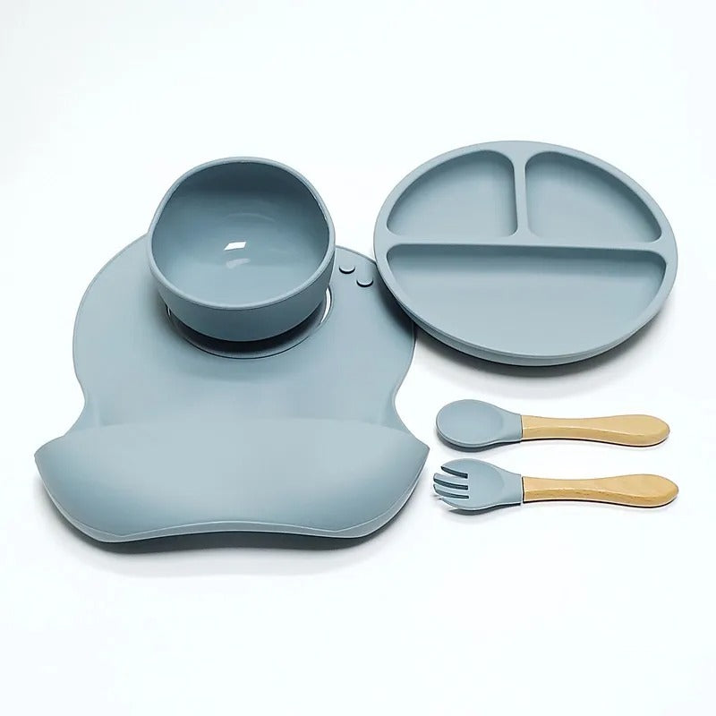 5-piece silicone eating set